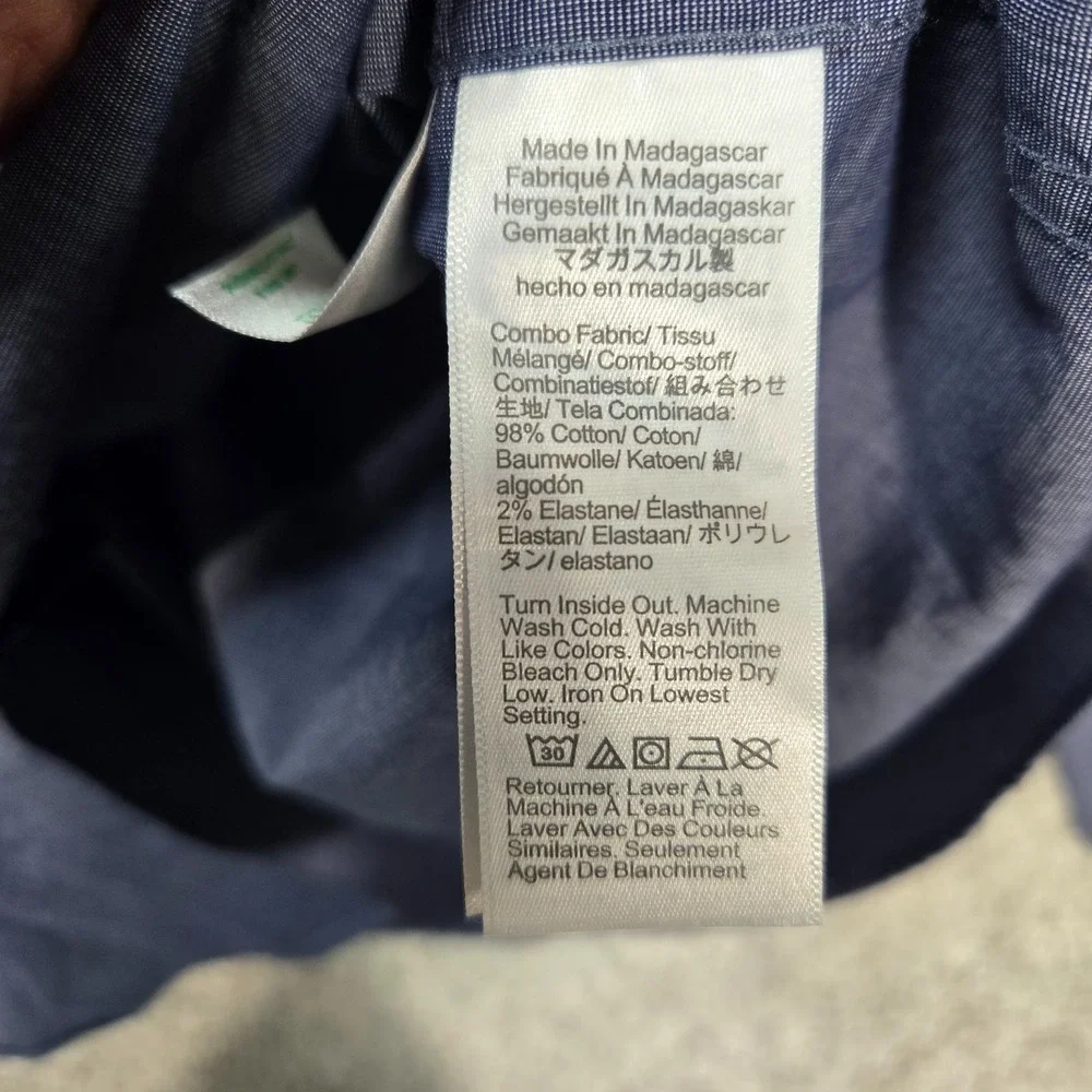 J. Crew shirt Slim Untucked Flex Oxford mens XL Blue long sleeve J Crew NEW - Picture 7 of 8
